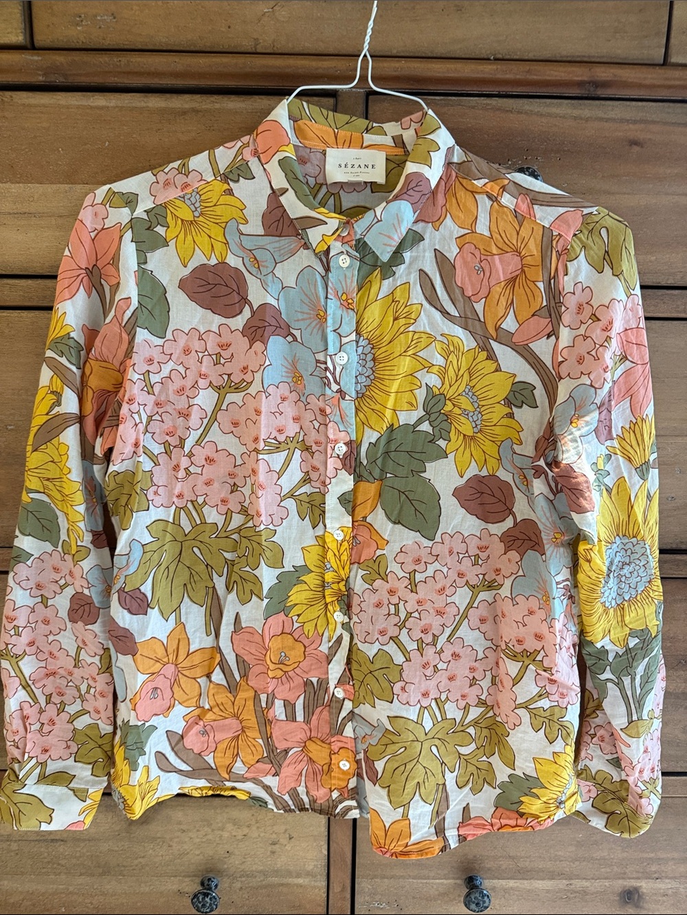 Sézane Pierro Shirt in 70s Boho - Picture 3 of 5
